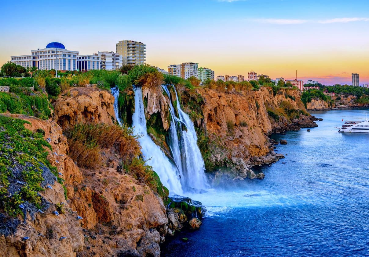 Things to Do in Lara Antalya 3 Lower Duden Waterfall Antalya falling into the Mediterranean Sea